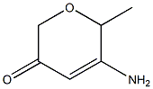 2H-Pyran-3(6H)-one,5-amino-6-methyl-(9CI) 结构式