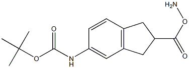 1H-Indene-2-carboxylicacid,2-amino-5-[[(1,1-dimethylethoxy)carbonyl]amino]-2,3-dihydro-(9CI) 结构式