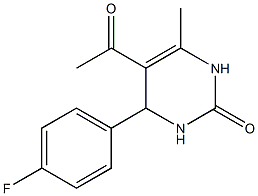 2(1H)-Pyrimidinone,5-acetyl-4-(4-fluorophenyl)-3,4-dihydro-6-methyl-(9CI) Structure