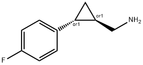 Cyclopropanemethanamine, 2-(4-fluorophenyl)-, (1R,2R)-rel- (9CI),372184-05-9,结构式