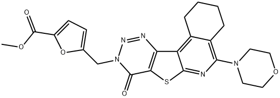 methyl 5-[(5-(4-morpholinyl)-8-oxo-1,3,4,8-tetrahydro[1,2,3]triazino[4