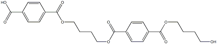 1,4-丁二醇-聚四甲烯基甘油和对苯二亚甲基酸的共聚物 结构式