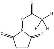 Acetic-d3  acid,  2,5-dioxopyrrolidin-1-yl  ester Struktur