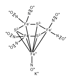heptanitrosyltri-mu3-thioxotetraferrate(1-),37305-51-4,结构式