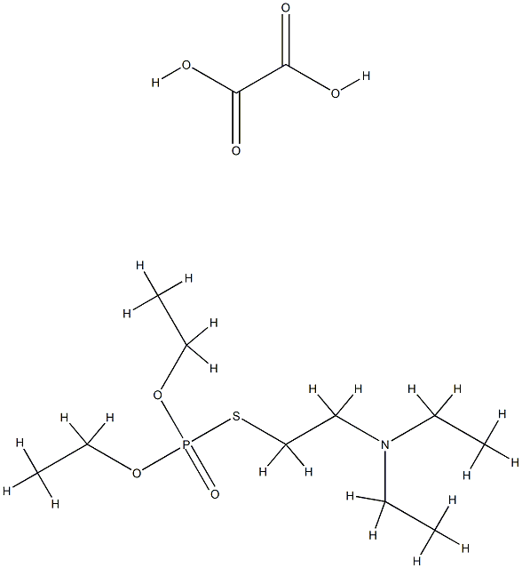 [2-(diethylthiophosphor-S-yl)ethyl]diethylammonium hydrogen oxalate Structure