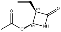 2-Azetidinone,4-(acetyloxy)-3-ethenyl-,(3R,4R)-rel-(9CI) 化学構造式