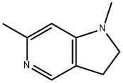 1H-Pyrrolo[3,2-c]pyridine,2,3-dihydro-1,6-dimethyl-(9CI) Structure