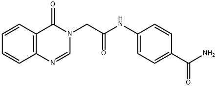 4-{[(4-oxo-3(4H)-quinazolinyl)acetyl]amino}benzamide|