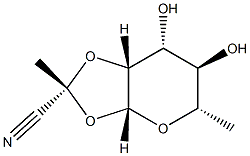 ba-L-Mannopyranose, 1,2-O-[(1R)-1-cyanoethylidene]-6-deoxy- (9CI),374751-42-5,结构式