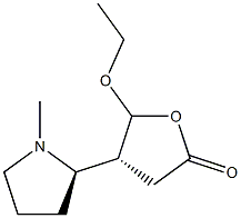2(3H)-Furanone,5-ethoxydihydro-4-[(2R)-1-methyl-2-pyrrolidinyl]-,(4R)-rel-(9CI),375348-91-7,结构式