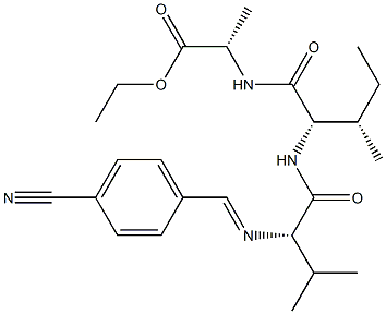 N-[(4-시아노페닐)메틸렌]-L-Val-L-Ile-L-Ala-OEt
