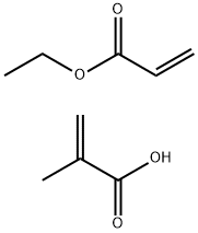 2-Propenoic acid, 2-methyl-, polymer with ethyl 2-propenoate, ammonium salt 结构式