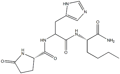 pGlu-L-His-L-Nle-NH2 结构式
