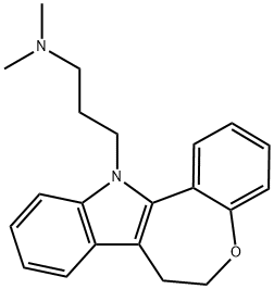 6,7-Dihydro-N,N-dimethyl-12H-[1]benzoxepino[5,4-b]indole-12-propan-1-amine,37683-59-3,结构式