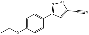 5-Isoxazolecarbonitrile,3-(4-ethoxyphenyl)-(9CI) Struktur