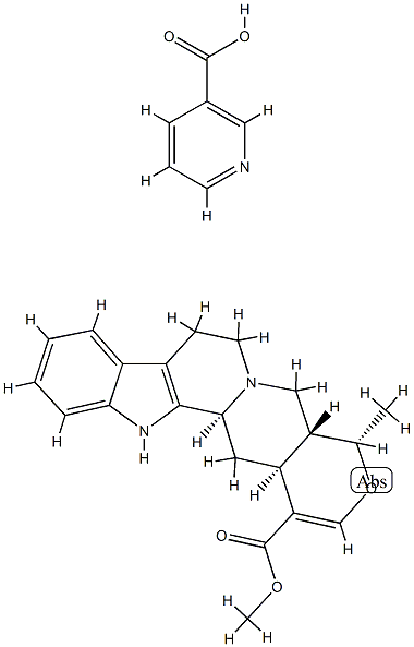 methyl 16,17-didehydro-19alpha-methyloxayohimban-16-carboxylate, mononicotinate 结构式