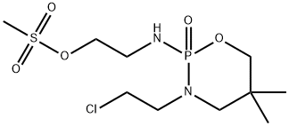 3-(2-chloroethyl)-5,5-dimethyl-N-(2-methylsulfonyloxyethyl)-2-oxo-1-ox a-3-aza-2$l^{5}-phosphacyclohexan-2-amine|