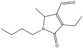 1H-Pyrrole-3-carboxaldehyde,1-butyl-4-ethyl-2,5-dihydro-2-methyl-5-oxo-(9CI)|