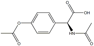 L-(+)-N-乙酰基-2-(4-乙酰氧基苯基)甘氨酸,37784-27-3,结构式