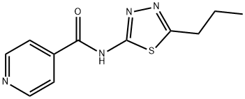 4-Pyridinecarboxamide,N-(5-propyl-1,3,4-thiadiazol-2-yl)-(9CI) 结构式