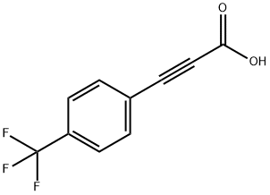 3-(4-(三氟甲基)苯基)丙炔酸,3792-88-9,结构式