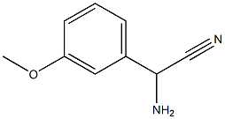 amino(3-methoxyphenyl)acetonitrile Structure