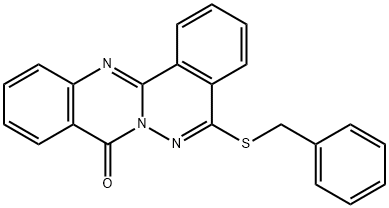 5-(benzylthio)-8H-phthalazino[1,2-b]quinazolin-8-one Structure