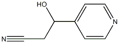 3-羟基-3-(吡啶-4-基)丙腈, 379264-96-7, 结构式