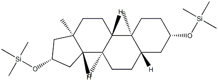 3β,16β-Bis(trimethylsilyloxy)-5α-androstane 结构式