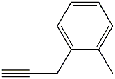 1-Methyl-2-(prop-2-yn-1-yl)benzene 化学構造式