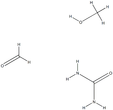 脲与甲醛和甲醇的聚合物 结构式