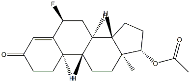 17β-(Acetyloxy)-6α-fluoroestr-4-en-3-one,3801-28-3,结构式