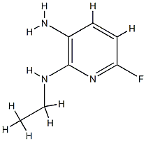 2,3-Pyridinediamine,N2-ethyl-6-fluoro-(9CI) 化学構造式