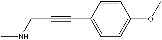 2-Propyn-1-amine,3-(4-methoxyphenyl)-N-methyl-(9CI) Structure
