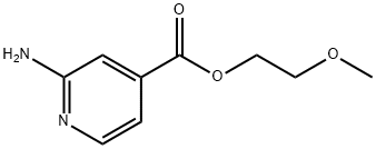 4-Pyridinecarboxylicacid,2-amino-,2-methoxyethylester(9CI) 结构式