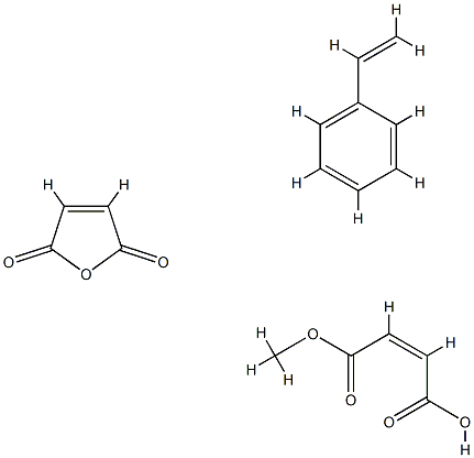 2-Butenedioic acid (Z)-, monomethyl ester, polymer with ethenylbenzene and 2,5-furandione, sodium salt|