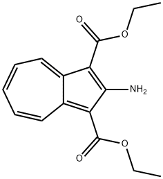 2-氨基甘菊环-1,3-二甲酸二乙酯 结构式