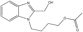 4-(2-(hydroxymethyl)-1H-benzo[d]imidazol-1-yl)butyl acetate(WXC02158) Structure