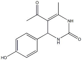 2(1H)-Pyrimidinone,5-acetyl-3,4-dihydro-4-(4-hydroxyphenyl)-6-methyl-(9CI) 结构式