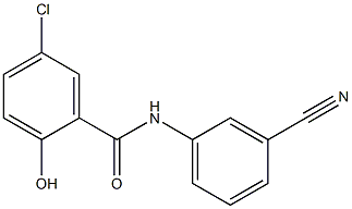 5-chloro-N-(3-cyanophenyl)-2-hydroxybenzamide 结构式