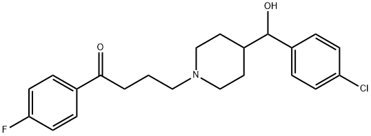 γ-[4-(p-Chloro-α-hydroxybenzyl)piperidino]-p-fluorobutyrophenone 结构式