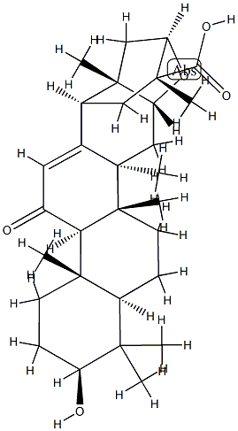 16α,21α-Epoxy-3β-hydroxy-11-oxoolean-12-en-30-oic acid 结构式