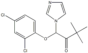 1-(Imidazolyl)-1-(2,4-dichlorophenoxy)-3,8-dimethylbutan-2-one 结构式