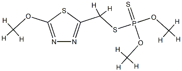 dimethoxy-[(5-methoxy-1,3,4-thiadiazol-2-yl)methylsulfanyl]-sulfanylid ene-phosphorane Structure