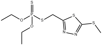 diethoxy-[(5-methylsulfanyl-1,3,4-thiadiazol-2-yl)methylsulfanyl]-sulf anylidene-phosphorane 结构式