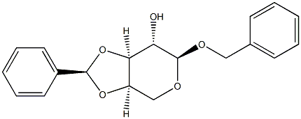Benzyl 3-O,4-O-[(R)-benzylidene]-α-D-arabinopyranoside,38099-78-4,结构式