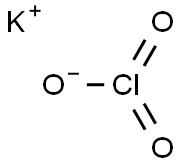 Potassium chlorate Structure