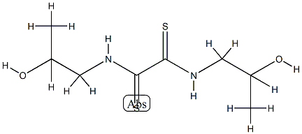 N,N'-Bis(2-hydroxypropyl)ethanebisthioamide Structure