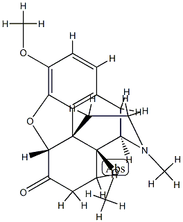3,14-Dimethoxy-17-methyl-4,5α-epoxymorphinan-6-one,38252-28-7,结构式