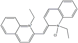 N,N-diethylpseudoisocyanine Struktur